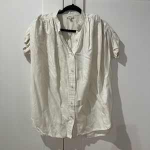 Long white  tshirt blouse